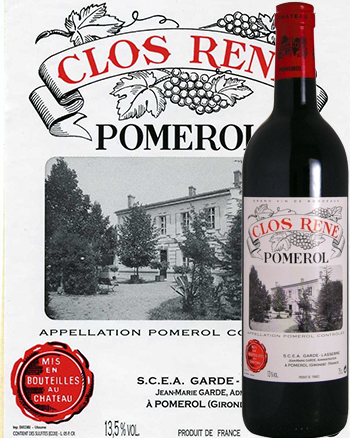 Vino Bordeaux Ch�teau Clos Ren� 2010