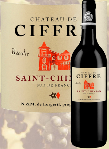 Vino Languedoc-Roussillon Chateau de Ciffre 2010