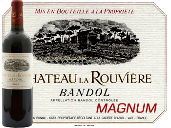 Château la Rouvière Rouge Magnum 2015 Bandol Bio Bunan