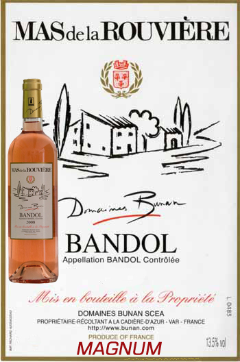 Mas de la Rouvière Rosé Magnum 2018 Bandol Bio Bunan
